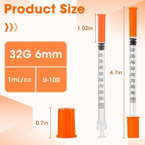 32G (6mm) 1ml Syringe